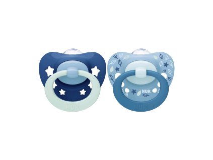Šidítko NUK Signature 6-18m 2ks kluk (Velikost 6-18 m)