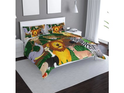 Sablio Povlečení Zvířátka - 140x200 / 90x70 (Varianta Sablio Povlečení Zvířátka - 140x200 / 90x70)