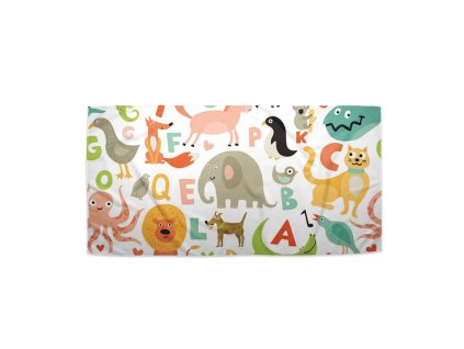 Sablio Ručník Zoo abeceda - 30x50 cm (Varianta Sablio Ručník Zoo abeceda - 30x50 cm)