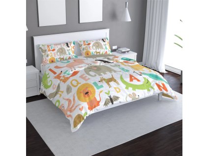 Sablio Povlečení Zoo abeceda - 140x200 / 90x70 (Varianta Sablio Povlečení Zoo abeceda - 140x200 / 90x70)