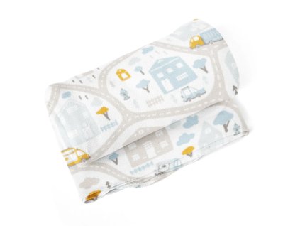 Sablio Deka Cestičky s dopravou - 150x120 cm (Varianta Sablio Deka Cestičky s dopravou - 150x120 cm)