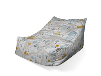 Sablio Sedací vak Lounge Cestičky s dopravou - 120 x 100 x 80 cm (Varianta Sablio Sedací vak Lounge Cestičky s dopravou - 120 x 100 x 80 cm)