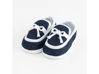 Kojenecké mokasíny-capáčky New Baby tmavě modrá 3-6 m (Velikost 3- 6 m)