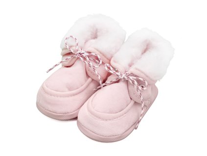 Kojenecké zimní capáčky New Baby růžové 0-3 m (Velikost 116/122)
