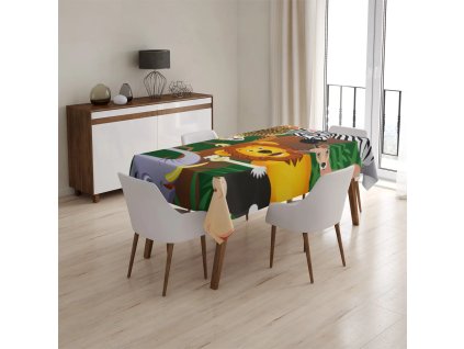 Sablio Ubrus Zvířátka - 130x130 cm (Varianta Sablio Ubrus Zvířátka - 130x130 cm)