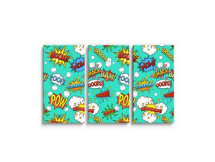 Sablio Obraz - 3-dílný Komiks - 120x80 cm (Varianta Sablio Obraz - 3-dílný Komiks - 120x80 cm)