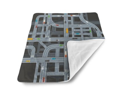 Sablio Deka pro miminko Dětská autodráha - 80x100 cm (Varianta Sablio Deka pro miminko Dětská autodráha - 80x100 cm)