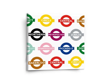 Sablio Obraz Metro - 110x110 cm (Varianta Sablio Obraz Metro - 110x110 cm)