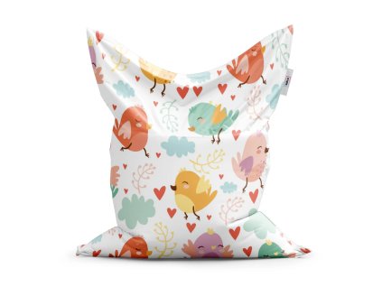 Sablio Sedací vak Classic Oblak s ptáčky - 150x100 cm (Varianta Sablio Sedací vak Classic Oblak s ptáčky - 150x100 cm)