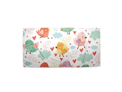 Sablio Ručník Oblak s ptáčky - 30x50 cm (Varianta Sablio Ručník Oblak s ptáčky - 30x50 cm)