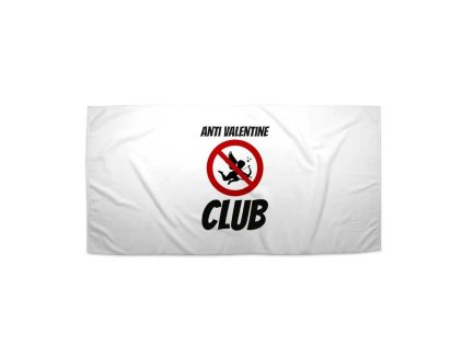 Sablio Ručník Anti Valentine Club - 30x50 cm (Varianta Sablio Ručník Anti Valentine Club - 30x50 cm)