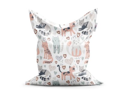 Sablio Sedací vak Classic Malované kočičky - 150x100 cm (Varianta Sablio Sedací vak Classic Malované kočičky - 150x100 cm)