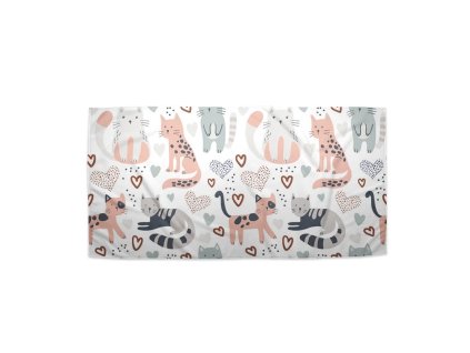 Sablio Ručník Malované kočičky - 30x50 cm (Varianta Sablio Ručník Malované kočičky - 30x50 cm)