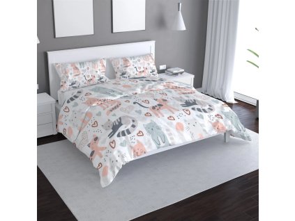 Sablio Povlečení Malované kočičky - 140x200 / 90x70 (Varianta Sablio Povlečení Malované kočičky - 140x200 / 90x70)