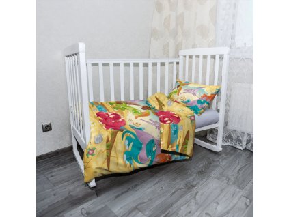 Sablio Mikroplyšové dětské povlečení do postýlky Dinosauři 5 - 100x135 / 40x60 (Varianta Sablio Mikroplyšové dětské povlečení do postýlky Dinosauři 5 - 100x135 / 40x60)