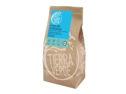 Tierra Verde Kyselina citronová - Odstraňovač vodního kamene Sáček 1 kg - koncentrovaný a vysoce účinný (Varianta Odstraňovač vodního kamene Sáček 1 kg - koncentrovaný a vysoce účinný)