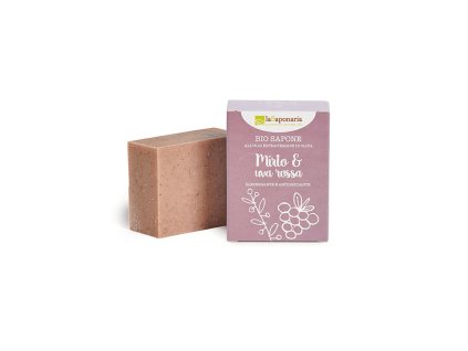 laSaponaria Tuhé olivové mýdlo BIO - Myrta a červené hrozny (100 g) (Varianta Myrta a červené hrozny (100 g))
