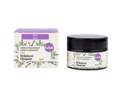 Kvitok Jemný krémový deodorant Bylinkové opojení (30 ml) - vhodný pro ženy i muže (Varianta vhodný pro ženy i muže)