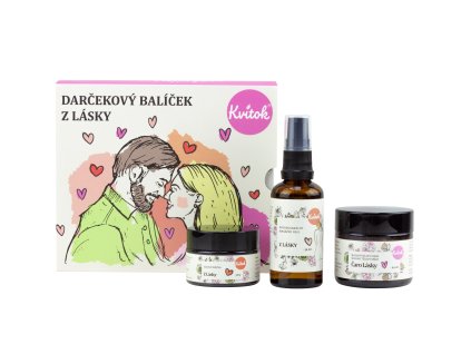 Kvitok Afrodiziakální dárkový balíček Z lásky - sada pro láskyplné okamžiky (Varianta sada pro láskyplné okamžiky)