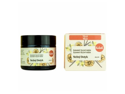 Kvitok Šlehaný tělový krém Něžný dotek (60 ml) - pro suchou a namáhanou pokožku (Varianta pro suchou a namáhanou pokožku)
