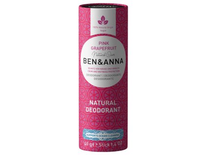 Ben & Anna Tuhý deodorant (40 g) - Růžový grapefruit (Varianta Růžový grapefruit)