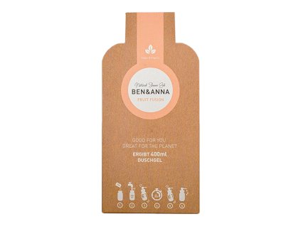Ben & Anna Sprchový gel v prášku (2×20 g) - Fruit Fusion - s vůní tropického ovoce (Varianta Fruit Fusion - s vůní tropického ovoce)
