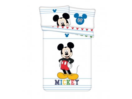 JERRY FABRICS Povlečení do postýlky Mickey colors baby Bavlna, 100/135, 40/60 cm