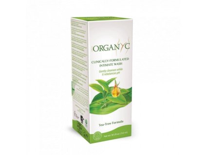 Organyc Gel pro intimní hygienu BIO - Tea Tree (250 ml) - pro citlivou pokožku (Varianta Tea Tree (250 ml) - pro citlivou pokožku)
