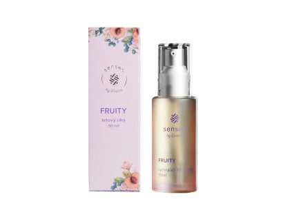 Kvitok Senses Vyživující tělový olej Fruity (50 ml) - s vůní malin, rybízu a vanilky (Varianta s vůní malin, rybízu a vanilky)