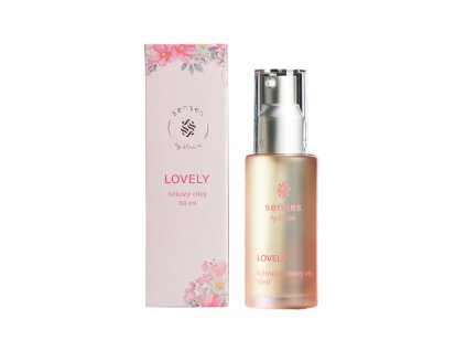 Kvitok Senses Vyživující tělový olej Lovely (50 ml) - s vůní růže, vanilky a citrusů (Varianta s vůní růže, vanilky a citrusů)