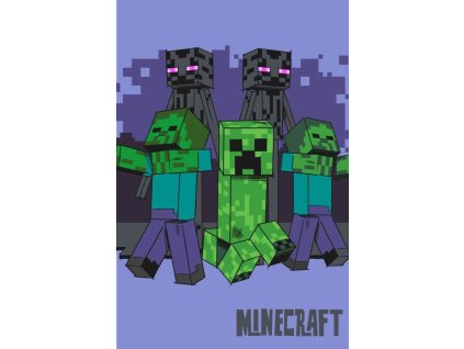 ST 126549 fleece deka minecraft mobs coming for you