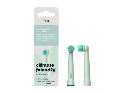 TIO TIOMATIK Náhradní hlavice k el. oscilačnímu zubnímu kartáčku (2 ks) - kompatibilní s modely kartáčků oral-b (Varianta kompatibilní s modely kartáčků oral-b)