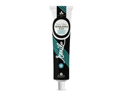 Ben & Anna Bělicí zubní pasta s fluoridem (75 ml) - Black - s mátou a aktivním uhlím (Varianta Black - s mátou a aktivním uhlím)
