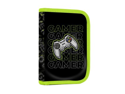 Penál 1 p. 2 chlopně, prázdný Gamer