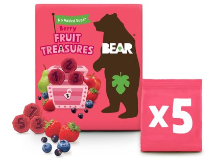 18664 bear fruit treasures berry jahoda a boruvka 5 x 20 g