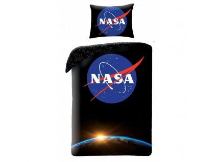 HALANTEX Povlečení NASA Black Bavlna, 140/200, 70/90 cm