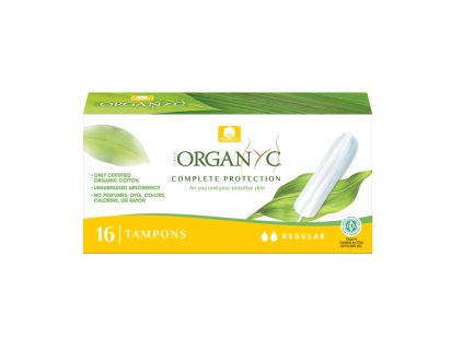 Organyc Tampony Regular (16 ks) - z biobavlny, 2 kapičky (Varianta z biobavlny, 2 kapičky)