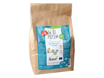 Anaé by Ecodis Epsomská sůl pytel 2,5 kg - do koupele, peelingu i na zahradu (Varianta do koupele, peelingu i na zahradu)