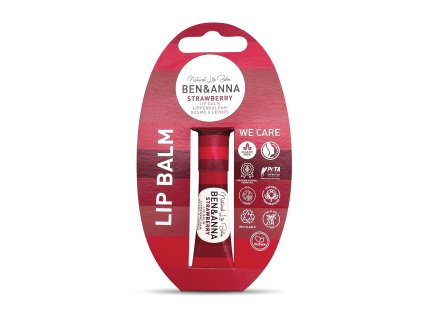 Ben & Anna Balzám na rty - Strawberry (6 g) - krémová textura, vůně jahod (Varianta Strawberry (6 g) - krémová textura, vůně jahod)