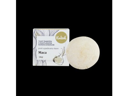 Kvitok Tuhý šampon s kondicionérem Maca 50 g - stimuluje růst vlasů (Varianta stimuluje růst vlasů)