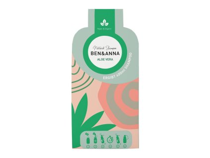 Ben & Anna Šampon v prášku (2×20 g) - Aloe vera - pro citlivou pokožku hlavy (Varianta Aloe vera - pro citlivou pokožku hlavy)
