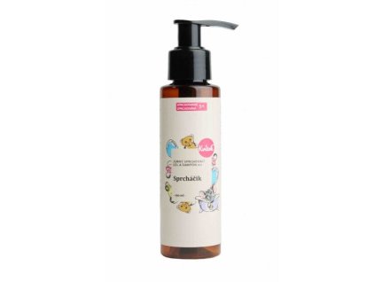 Kvitok Jemný dětský sprchový gel a šampon 2v1 Sprcháček (100 ml) - budou děti milovat (Varianta budou děti milovat)