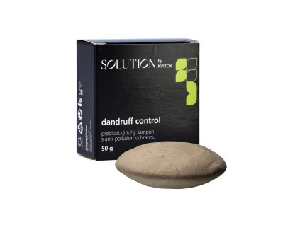 Kvitok Solution Prebiotický tuhý šampon s anti-pollution ochranou Dandruff Control (50 g) - pro mastné vlasy s tvorbou lupů (Varianta pollution ochranou Dandruff Control (50 g) - pro mastné vlasy s tvorbou lupů)