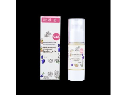 Kvitok Noční švestkový krém pro zralou pleť 50+ (30 ml) - obnovuje pružnost (Varianta obnovuje pružnost)