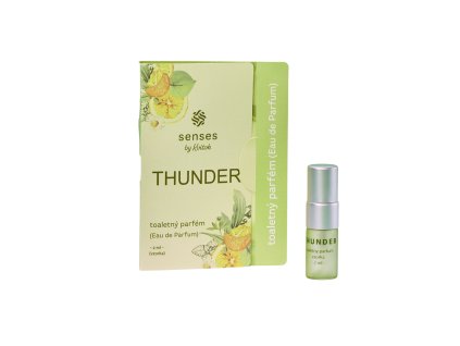 Kvitok Senses Toaletní parfém Thunder - vzorek (2 ml) - zelená unisex vůně (Varianta vzorek (2 ml) - zelená unisex vůně)