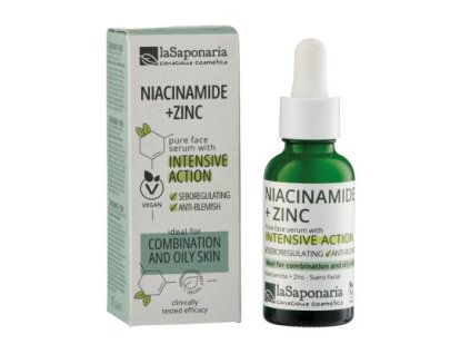 laSaponaria Pleťové sérum - Niacinamid + Zinek (30 ml) - pro mastnou a smíšenou pleť (Varianta Niacinamid + Zinek (30 ml) - pro mastnou a smíšenou pleť)