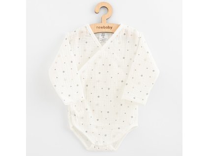 Kojenecké mušelínové body s bočním zapínáním New Baby Arthur (Velikost 68 (4-6m))