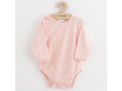 Kojenecké celorozepínací body New Baby Classic II medvídek bílý (Velikost 56 (0-3m))
