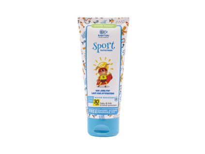 Babyton Opalovací krém pro děti SPF 30 SPORT (100 ml) - s přírodním minerálním filtrem (Varianta s přírodním minerálním filtrem)