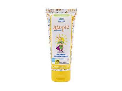 Babyton Opalovací krém pro děti SPF 30 ATOPIC (100 ml) - s přírodním minerálním filtrem (Varianta s přírodním minerálním filtrem)